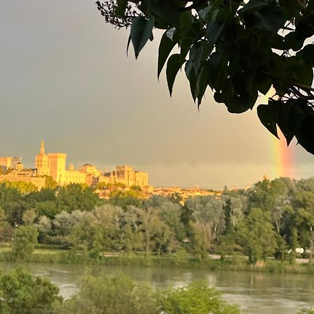 Charmante Petite Maison Avec Vue Panoramique, En Centre Historique, Proche D'Avignon, Ancienne, Renovee, Climatisee, Terrasse, Parking Public Gratuit Villeneuve-lès-Avignon Zewnętrze zdjęcie
